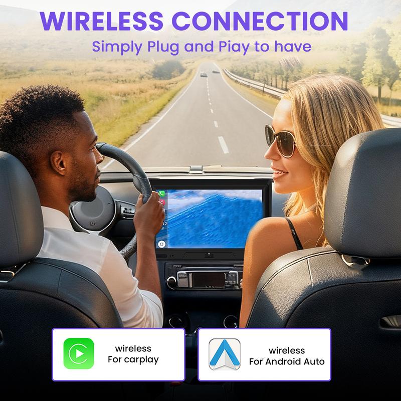 Мини-адаптер BT USB A и USB C, беспроводной автомобильный адаптер Android Auto и беспроводной адаптер CarPlay для iPhone 8+ и Android