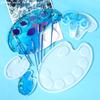 Силиконовая форма для эпоксидной смолы 'Мир' Доска для рисования красками DIY Силиконовая форма Палитра цветов Форма Инструмент для изготовления ювелирных изделий из смолы DIY Поднос