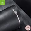 50 Points Moissanite Romantic Flower Bud Bracelet, Light Luxury And High-End S925 Sterling Silver Bracelet Jewelry.
