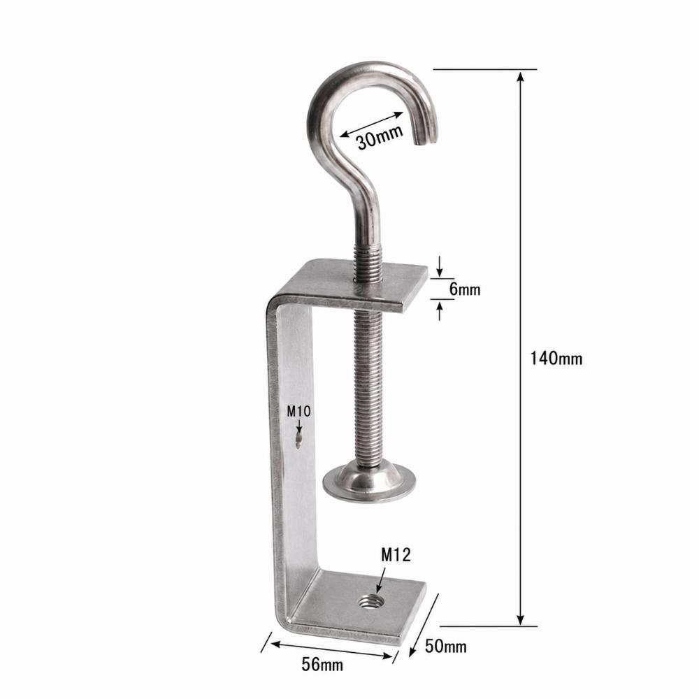 Pull Ring C-clamp Adjustable Fixed Holder Clip High Quality Square Clamp  Hardware Fasteners