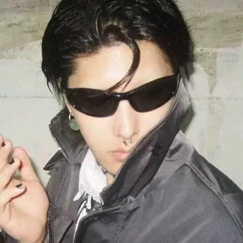 y2k Vintage Cat Eye Sun Glasses Women For Men Luxury Designer Sun Glasses Punk Popular Hip Hop Eyewear Outdoor Sport Goggle