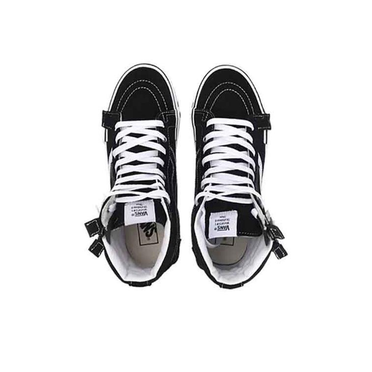 Vans Sk8 Hi Reissue Cap Деконструированные Универсальные Высокие Кеды для Скейтборда Унисекс Кроссовки Черные Белые VN0A3WM16BT