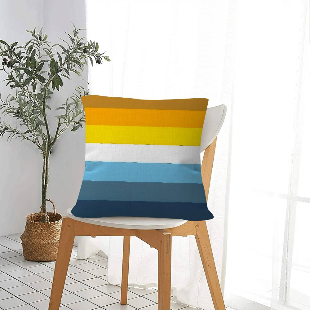 Lgbt Rainbow Flag Pillowcase Toon Gift Cushion Cover Bedroom Home Sofa Chair Seat Decor Pillow Case