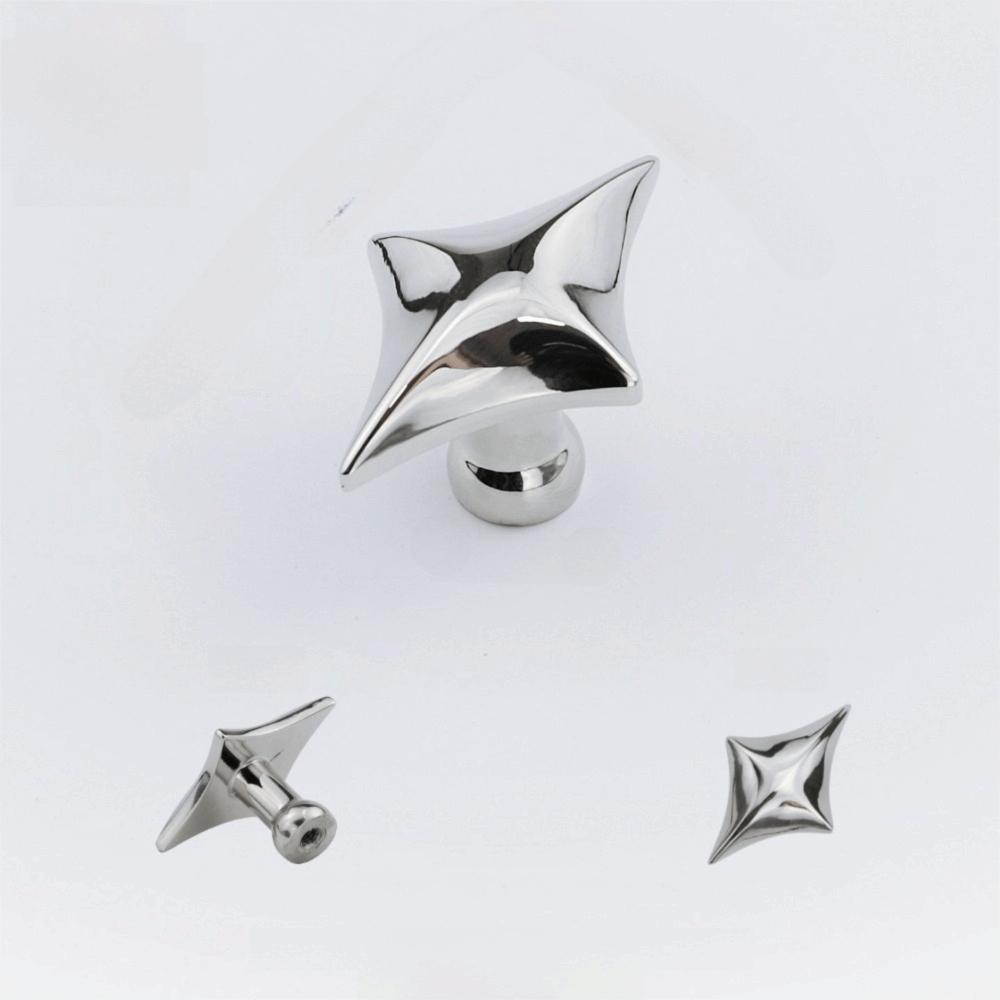 Zinc Zinc Zinc Alloy Cabinet Knobs Four Point Star Furniture Handles Storage Drawers