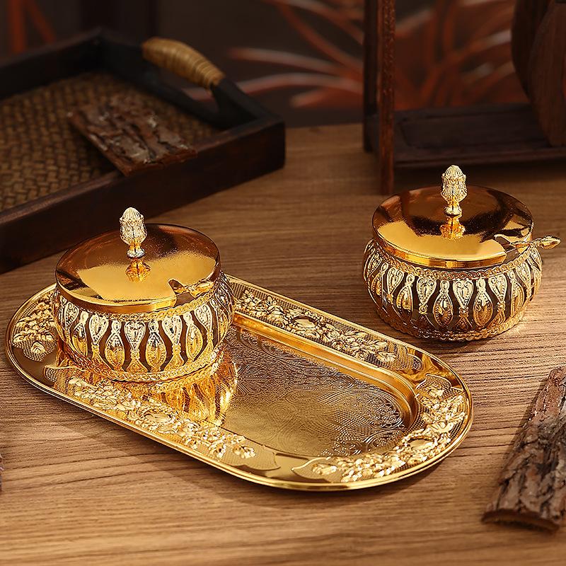 Стеклянная герметичная банка в европейском стиле с крышкой, для дома, кухни, сахара, цветов, чая, приправ, закусок, железное искусство