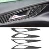 Door Interior Handle Cover Trim Stickers Carbon Fiber For Buick Regal 2017-