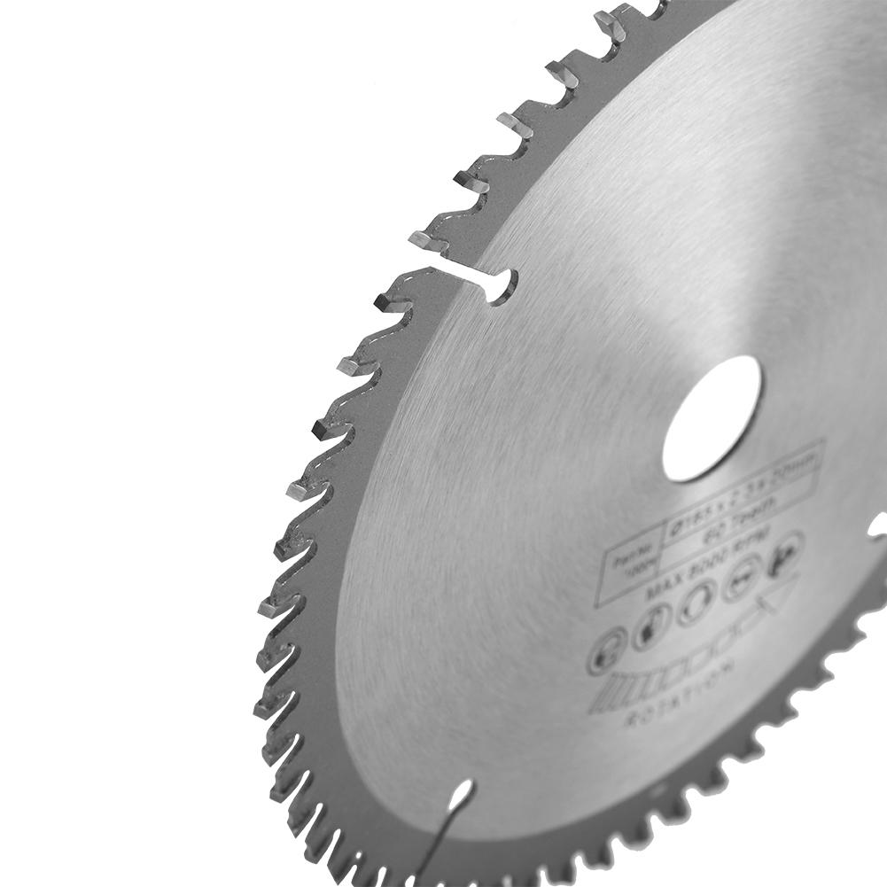 165 мм серебро TCT дисковая пила для резки дерева 60 зубьев + 1 шт. Редукционные кольца