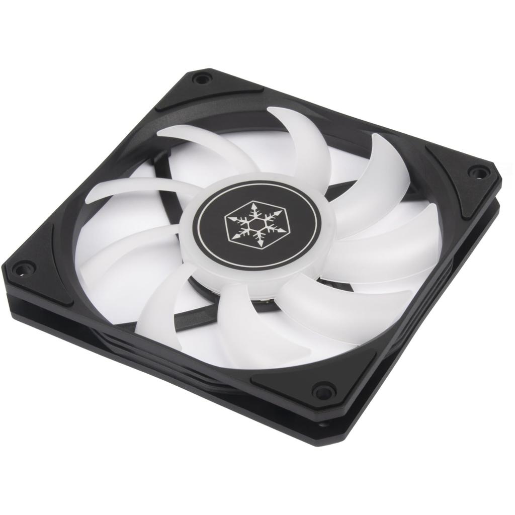 Silver Stone PWM function ARGB lighting function High performance 120mm slim fan + SST-AS120B-ARGB