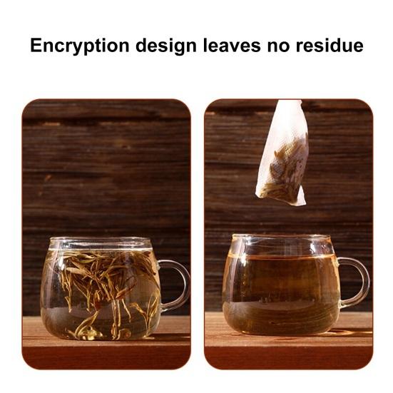 100 шт., пакеты для заварки чая, одноразовые, термостойкие, пищевые, без BPA, с плотными отверстиями, уплотнительный фильтр на шнурке, пустые пакеты для травяного чая, товары для дома