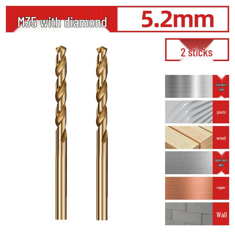 Спиральное сверло из высокотвердой нержавеющей стали 304 с кобальтовым покрытием