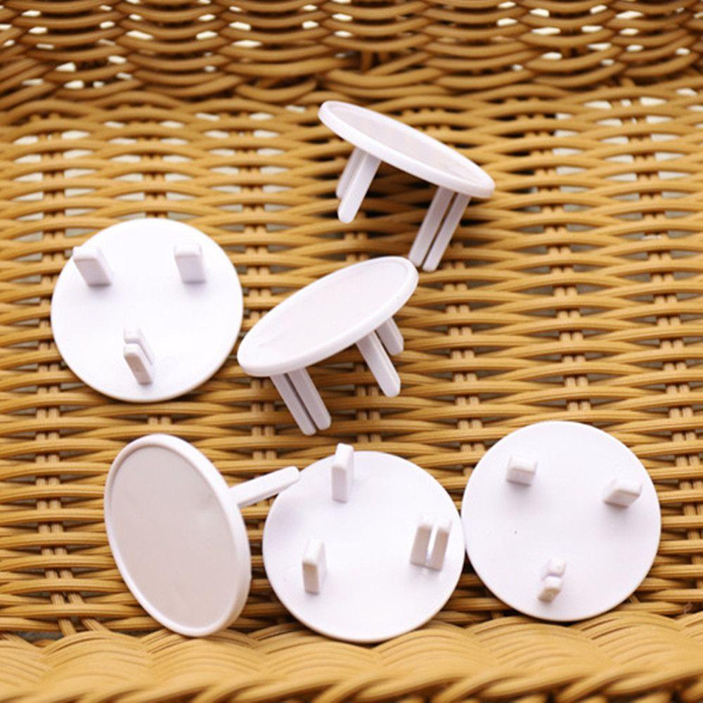 10 шт. защитная крышка круглой формы из АБС-пластика для розетки, детская защита розетки Великобритании