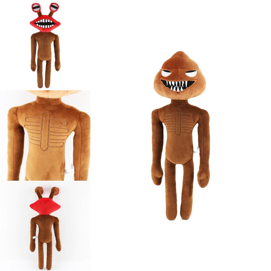 Vibrant Siren Head Horror Stuffed Doll Crafted As A Playful Big Mouth Clock Poop Monster