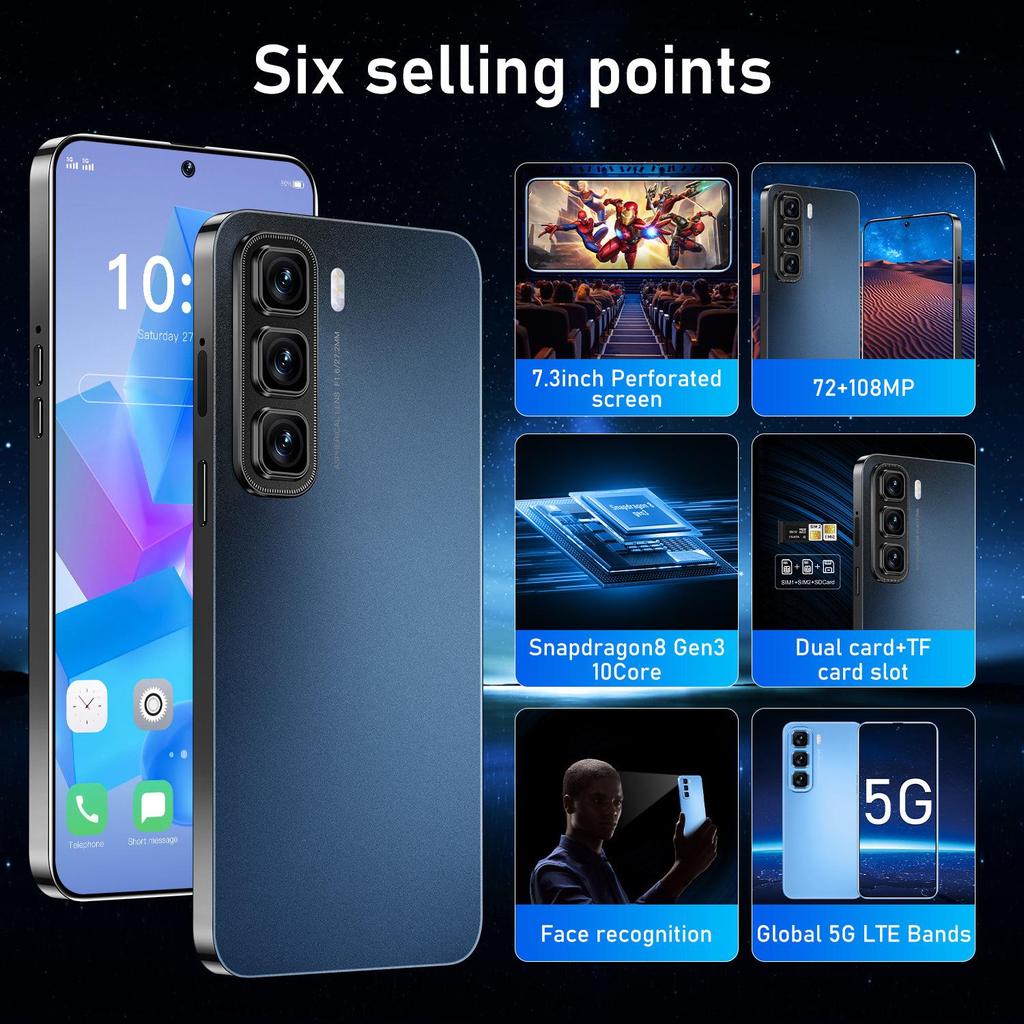 Представляем новый популярный мобильный телефон Hot 50 Pro: 16+1Т, Большой 7,3-дюймовый экран, Умное 5G-подключение.