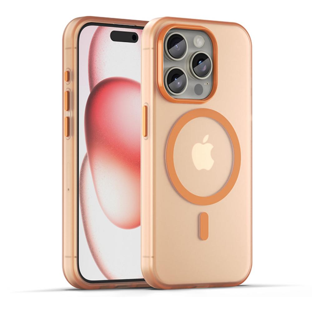 Роскошный магнитный беспроводной зарядный чехол Magsafe для iPhone 16 15 13 12 11 Pro Max противоударный матовый бампер TPU 14 Plus чехол