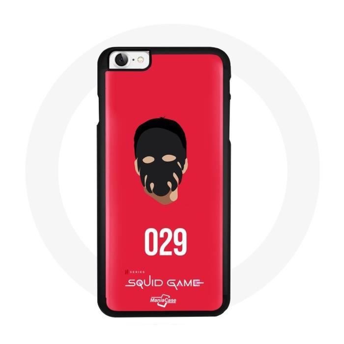 Coque - Maniacase - iPhone 4 - Noir - Souple - Design Squid Game