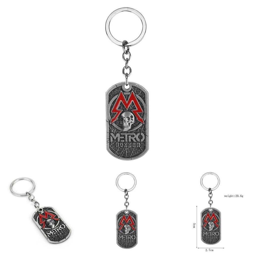 Кулон-подвеска Metro Exodus Череп со сплавным геометрическим дизайном для фанатов игры