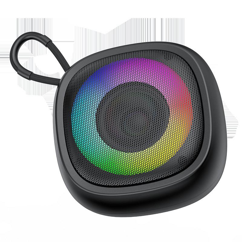 1 шт. Bluetooth-динамик, беспроводной портативный, для помещений и улицы, высокая громкость, маленький размер, RGB-подсветка
