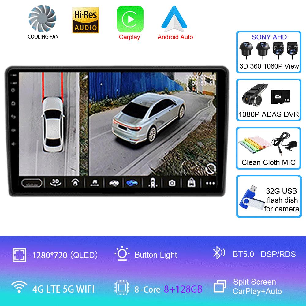 Для Volkswagen VW Golf 4 IV Jetta MK4 Classics Car Radio Android 14 Multimedia Player Carplay GPS Android Auto Stereo DSP 2 Din