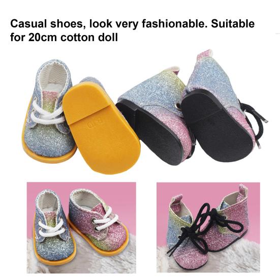 1 Pair Decorative Colorful Fashionable Trendy Fashion Girl Doll Shoes Boot Cute Doll Shoes