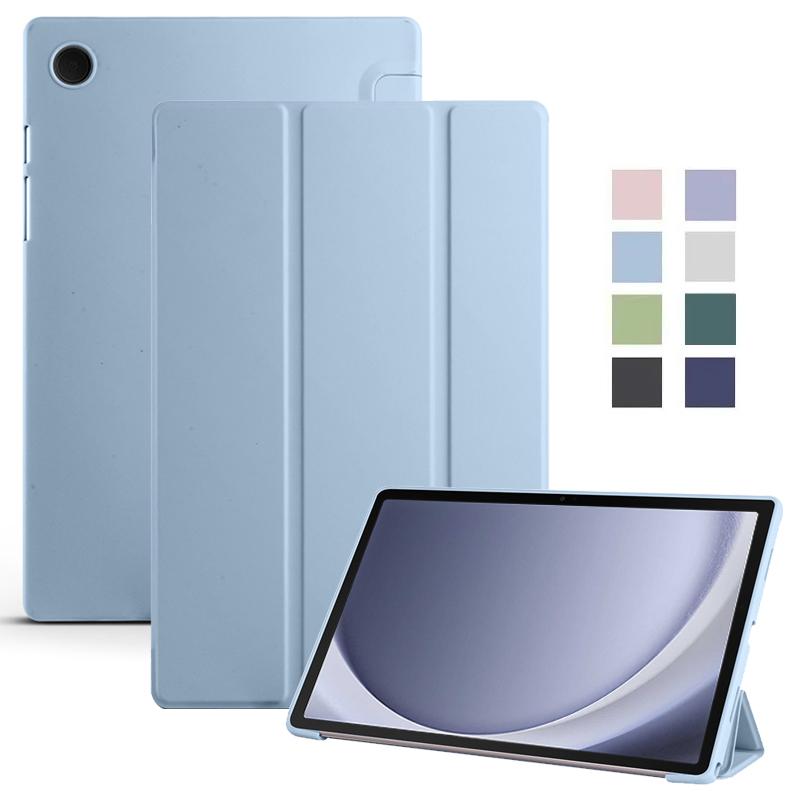 Чехол для Samsung Galaxy Tab A9 Чехол Coque PU Кожа Мягкий Силикон Складная Подставка Крышка для Funda Galaxy Tab A9 A 9 A9 Plus Чехол