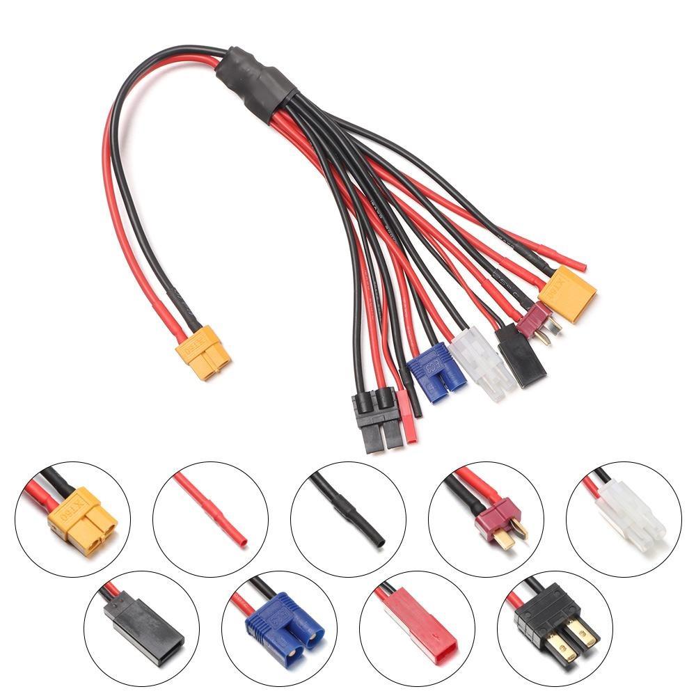 Запасной кабель для аккумулятора Lipo Line RC, зарядный адаптер, многофункциональный разъем для зарядки, разветвитель зарядного устройства