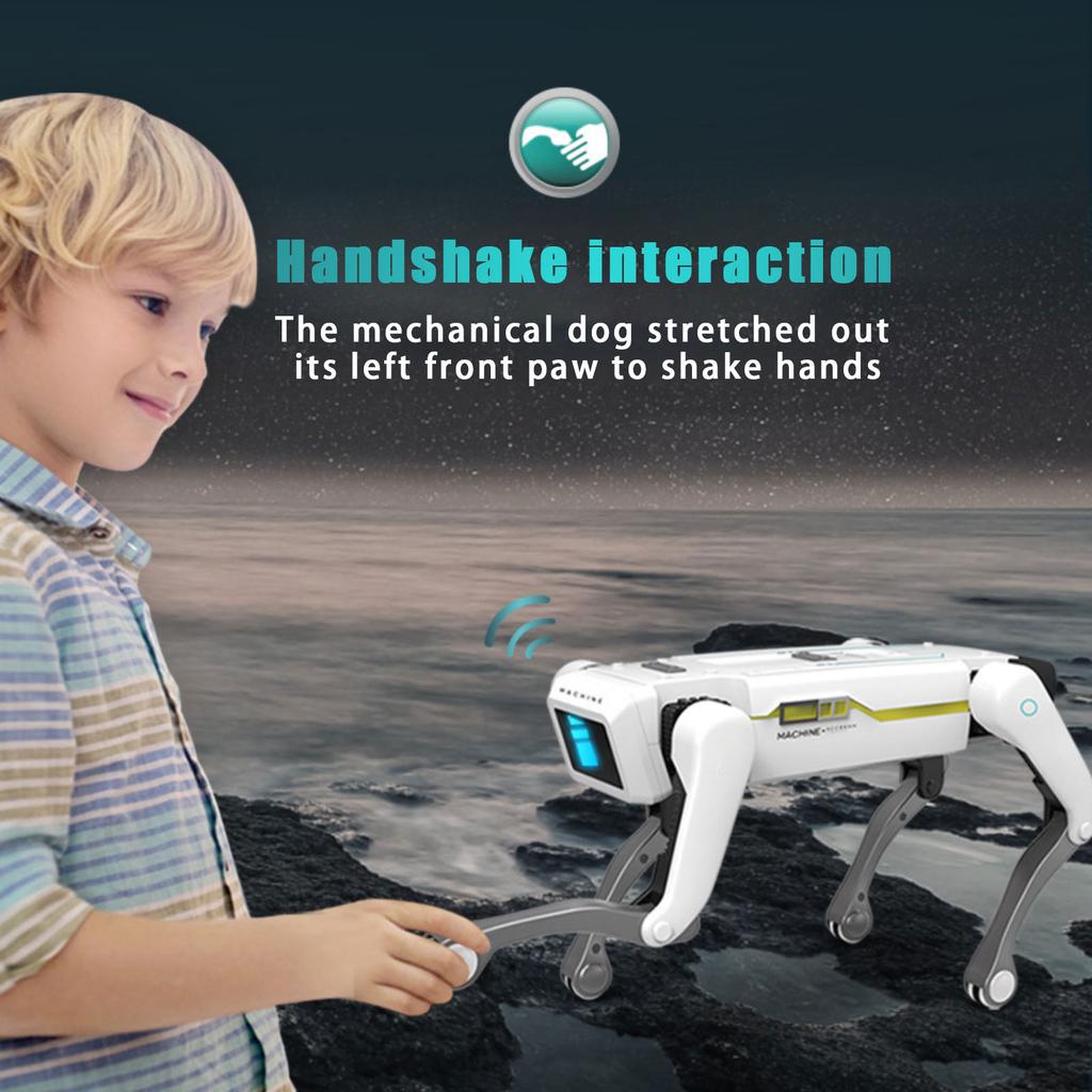 Интерактивная игрушка-робот-собака с дистанционным управлением, программируемым голосовым управлением, отличный подарок на день рождения для мальчиков и девочек.