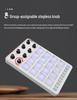 RGB Backlit MIDI Controller Drum Pads with Mixer and Rhythm Keyboard