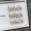 Pure Hand-made Phototherapy Wear Nail Tablets Rose Garden Wear Nail Finished Product Reusable Nail Art