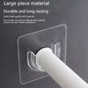 2/4/6 Pcs Non Perforated Curtain Rod Fixing Seat, Strong Adhesive Multifunctional Transparent Hook, Semi-circular Fixing Groove