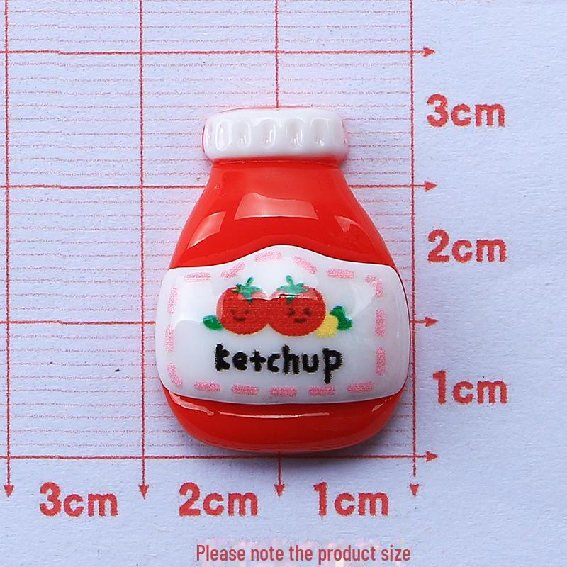 Мультяшная креативная бутылка для приправ: Аксессуары из кремовой клеевой смолы для пряжек и шпилек для волос своими руками