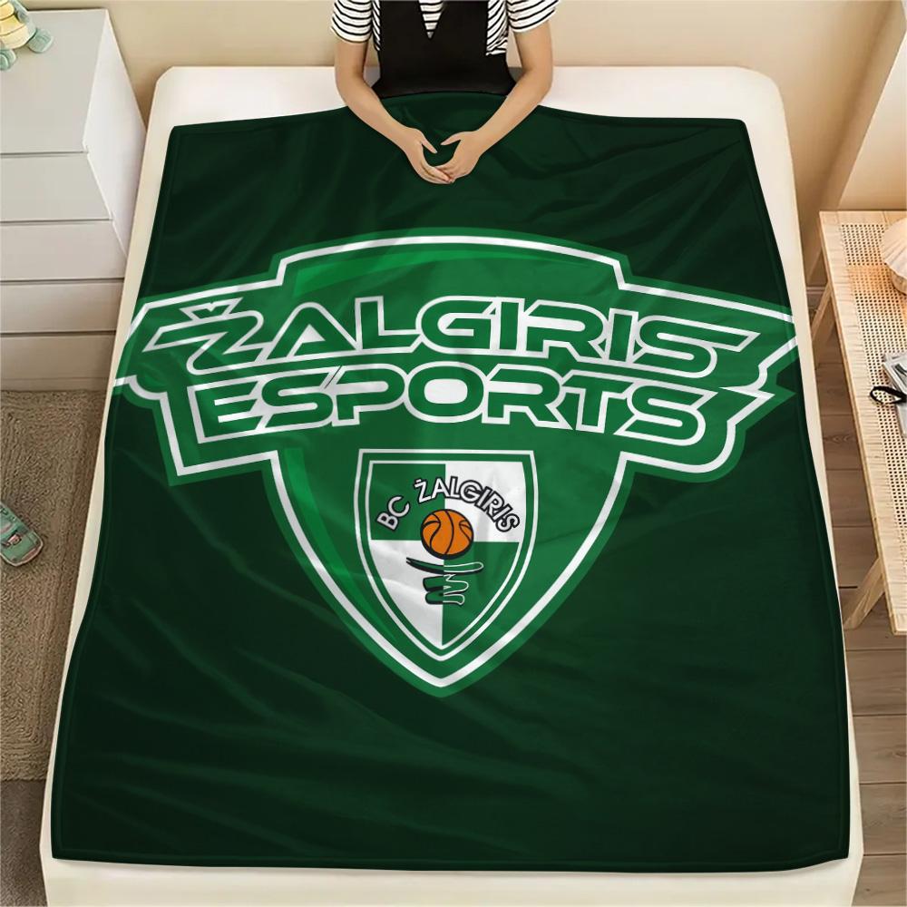 BC Žalgiris Print Flannel Blanket, High quality Comfortable for All Seasons, Home Decor, Warmth and Comfort