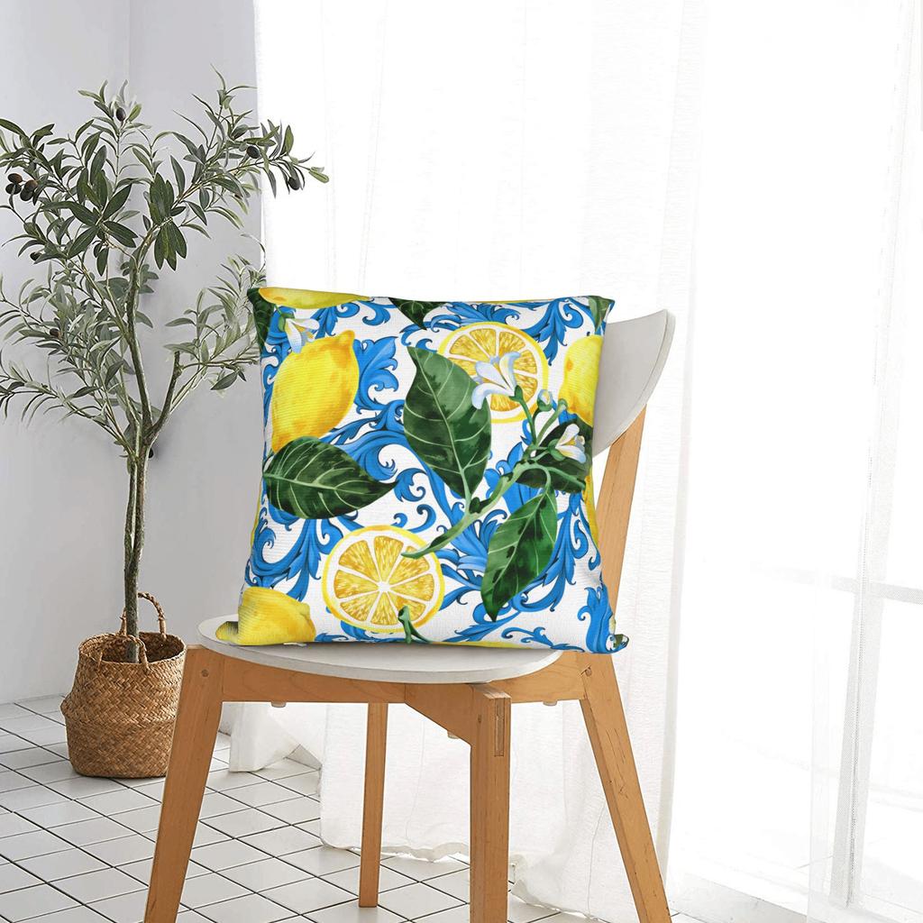 Lemon Pillow Cover Morden Pillow Case For Sofa Couch Bed Living Room Soft Pillowcases Gift Idea