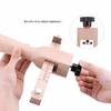 Wooden Leather Strap Cutter Adjustable Strip Belt Precise Cutting Tool with 5 Sharp Blades for Leathercraft Handmade DIY Work