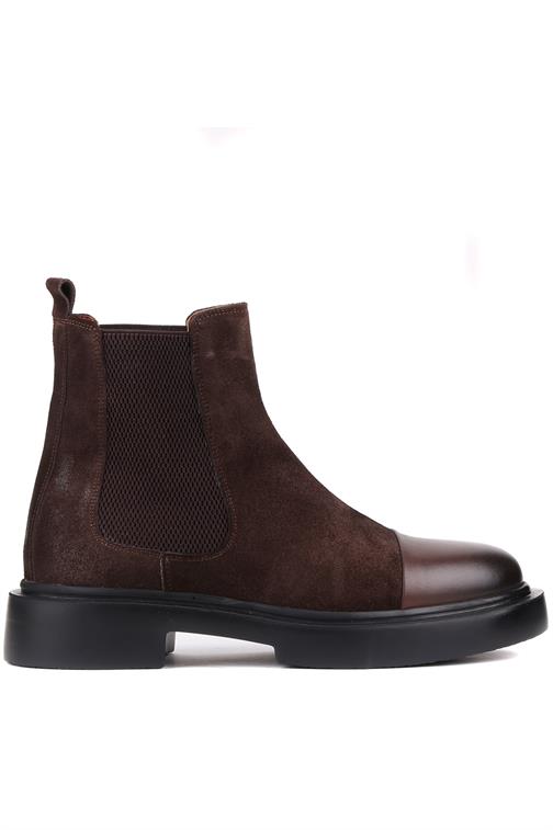 Shoetyle Коричневые кожаные мужские ботинки челси 250-080