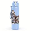 1PC Rome Colosseum Vintage Architecture Print 750ml Portable Sports Water Bottle Leakproof Travel Gym Drink Cup