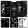 Чехол для телефона Cover для Xiaomi Mi 17 15 14 13 12 11 Ultra 15T 14T 13T 12T 11T Pro Lite 5G Мягкий ТПУ Capas Кибер-Сигил Линия Креста Сумка
