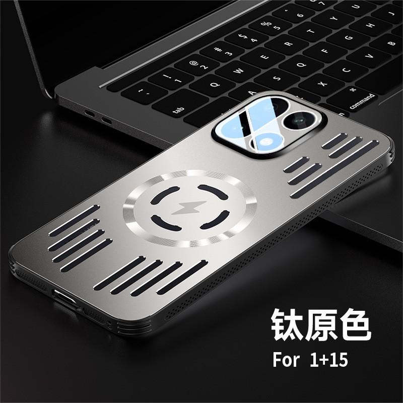 Metallic Matte Magnetic Phone Case OnePlus Ace 6 Ace6T 15R 15 13T 13 12 With Cutout Cooling Design