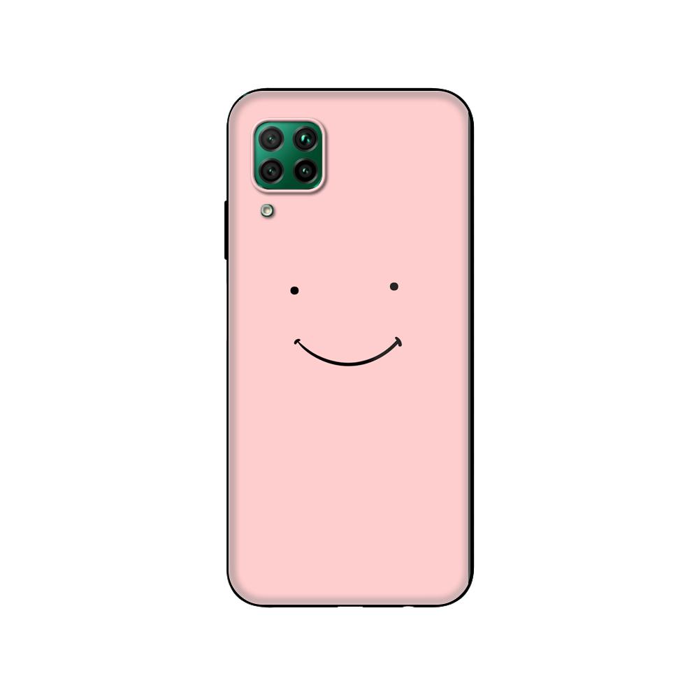 Черный чехол из ТПУ для Huawei P30 Lite P30 Pro P40, чехол для Huawei P40 LITE EP Smart 2020, чехол Dream Smp Smile