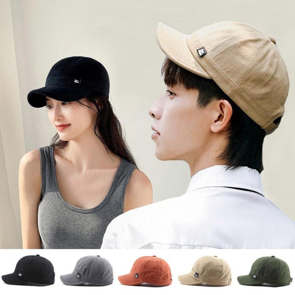 Women's Fashion Daily Patch Short Brim Soft Ball Cap