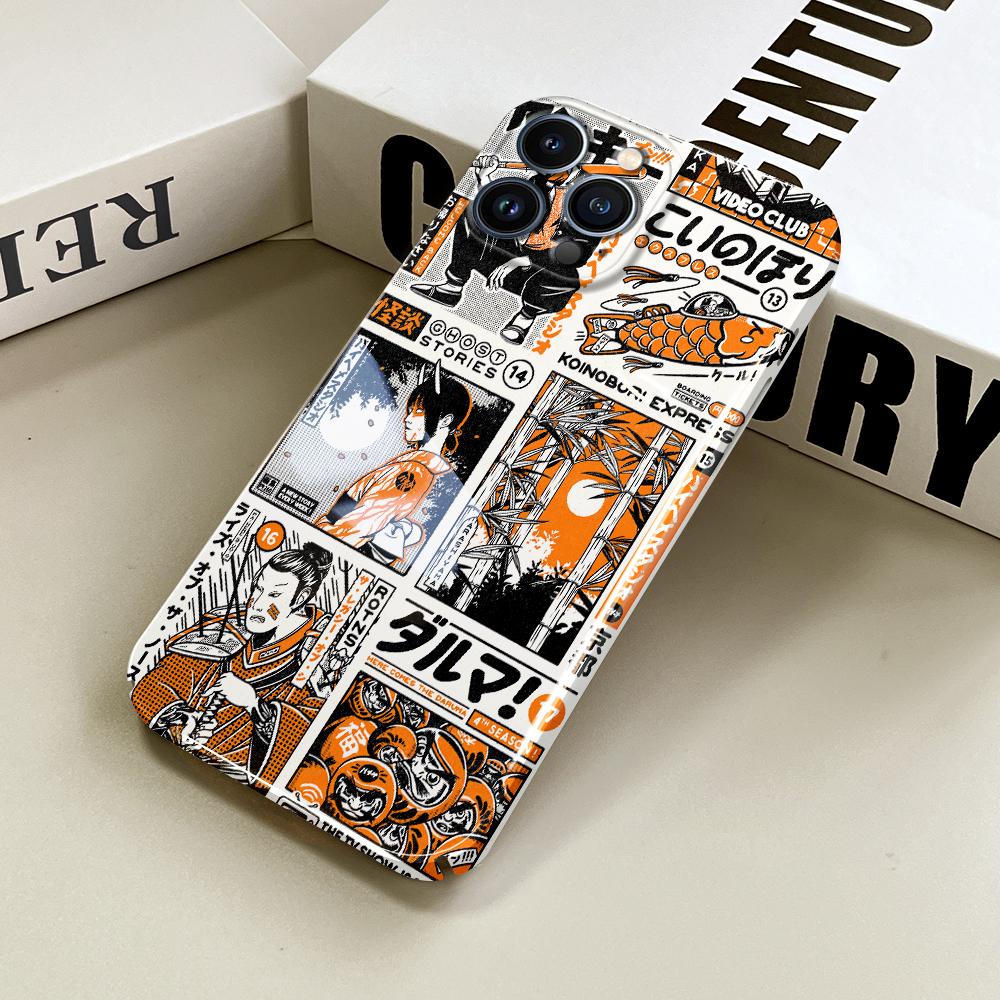 Универсальный чехол для телефона с пленкой и мультяшным модным дизайном, твердый чехол с полным покрытием, защитный чехол для камеры для iPhone, Samsung, Xiaomi, Poco, Redmi, Huawei, Honor