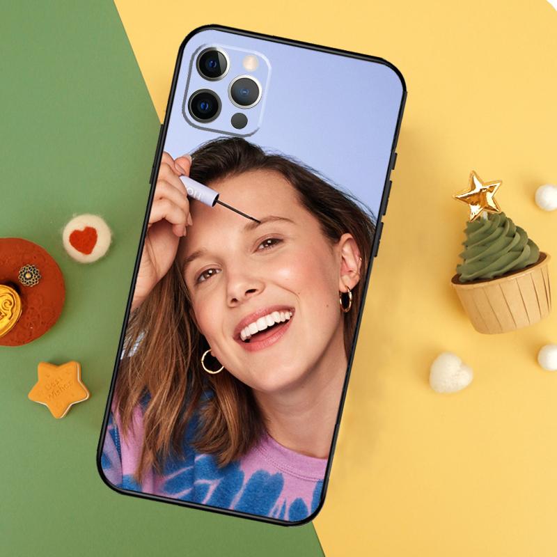 Чехол Millie Bobby Brown для iPhone 11 12 13 14 16 15 Pro Max Mini XS Max X XR SE2 7 8 14 16 15 Plus