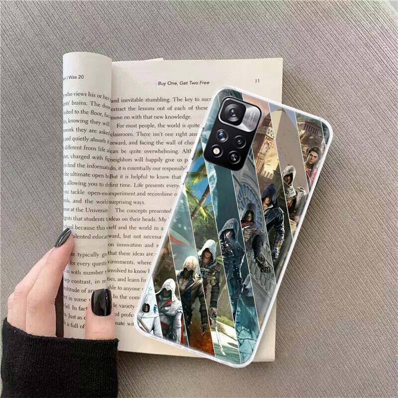 Чехол для телефона Assassin's Creed Для Xiaomi Redmi Note 11 12 14 13 Pro Plus 5G 14S 4G 12S 10 10S 11T Pro 11S 11E Coque Fundas T