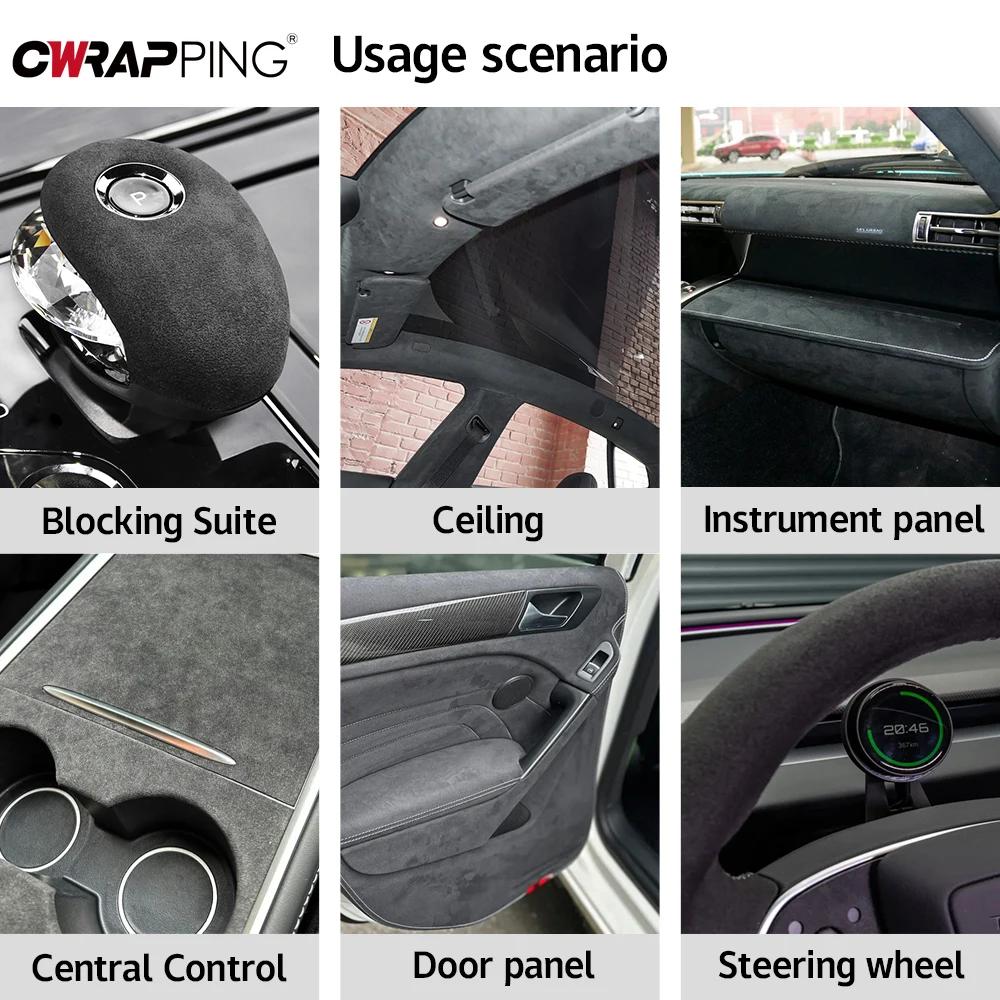 Замшевые самоклеящиеся наклейки для ремонта кожи, наклейки для реставрации замши дверной панели салона автомобиля, для мебели, дивана, реставрации автомобиля