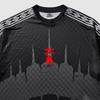 UMBRO [Umbro X Slam Jam] History Tape Short Sleeve Jersey Black Ur111Orj33