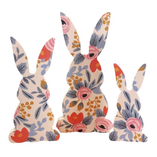 1 Набор Пасхальный Кролик Настольная Табличка Фермерский Рустикальный Декор Кролика Дом Офис Весна Пасхальный Праздник Вечеринка Центральное Украшение Стола