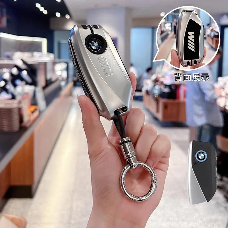 ORWI7 Car Remote Key Case Cover Shell Fob For BMW X1 U11 G70 7 Series 320i X3 X5 X7 i7 G07 LCI iX G09 XM U06 G81 M3 2023 2024