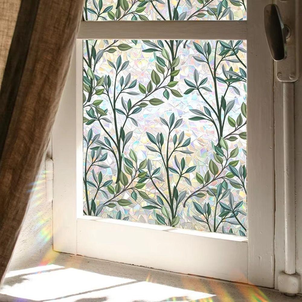 Colorful Window Sticker Cane Vine Glass Sticker INS Style Window Privacy Film Home Decoration