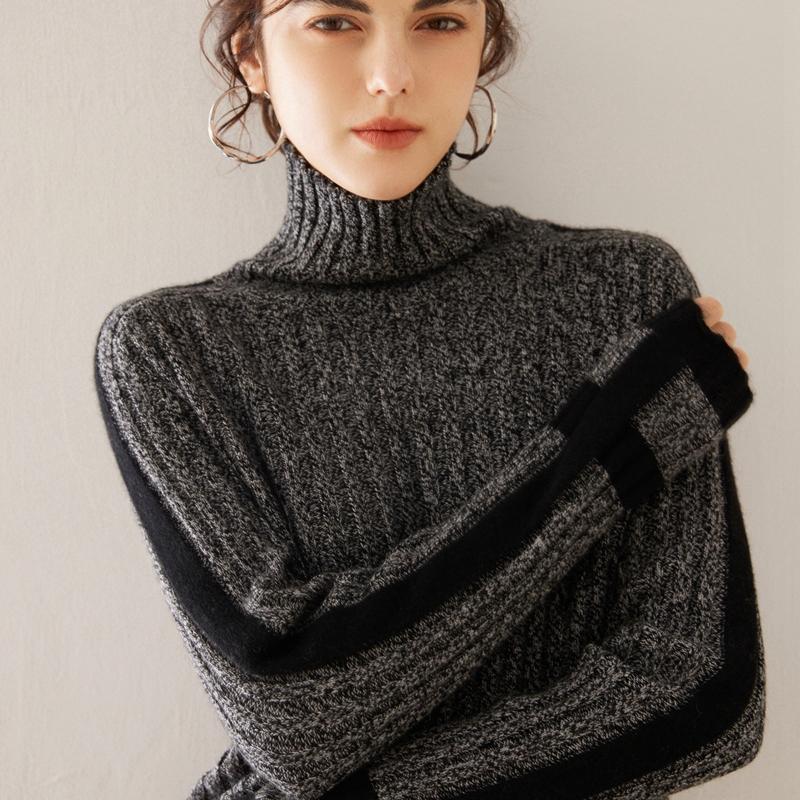 Женский кашемировый свитер Qinghe cashmere 100% кашемир женский осенне-зимний кашемировый пуловер мягкий и теплый