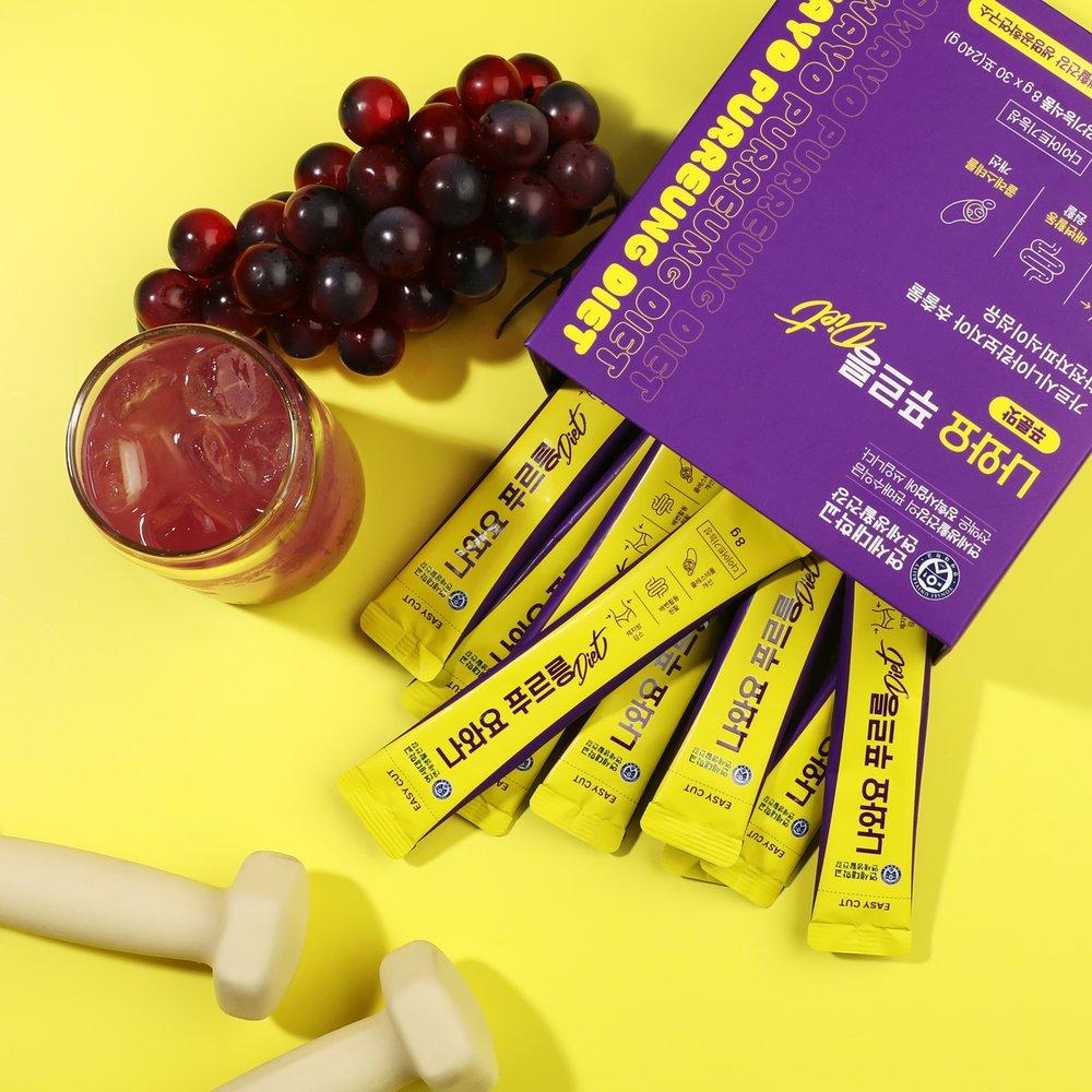 Yshealthd здесь Диета Purung 6 коробок Вкус сока пурунг, мягкое опорожнение кишечника, снижение жировых отложений, сокращение углеводов