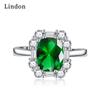 Классическое кольцо Lindon из медного сплава с цирконием, женские ювелирные изделия, свадебный подарок для вечеринки